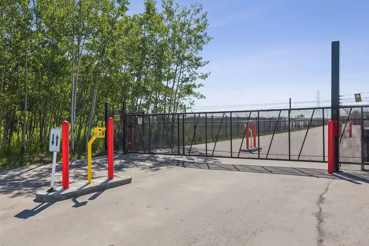 Otter Self Storage in Calgary facility gate and keypad